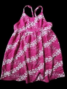 * HAMAKUA Pink Hawaiian Tropical Print Tunic Sundress Girls Size 12 - Picture 1 of 5