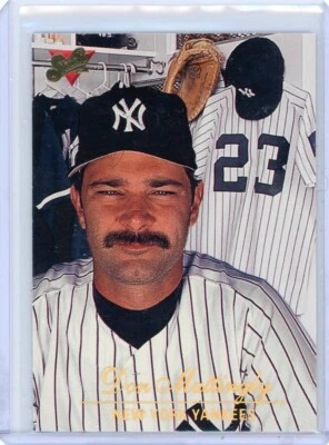Don Mattingly 1994 Leaf Studio Baseball Card #215 NY Yankees in Top Loader a - Image 1 of 4
