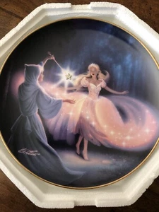 Cinderella Fairy Godmother’s Magic Franklin Mint Teller Top Zustand - Bild 1 von 6
