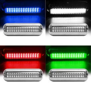 RGB 42 LED sous-marin BATEAU MARINE imposte LUMIÈRES 316 ponton en acier inoxydable - Photo 1/14