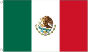 Mexico Flag - 5 x 3 FT - 100% Polyester National Country North America - Picture 1 of 2