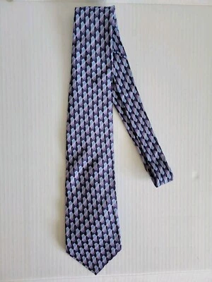 Corbata geométrica púrpura 100 % seda Arrow para hombre  Foto 1 de 4