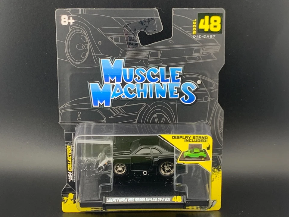 Muscle Machines Lbwk Nissan R34 Blackout Edizione 1/64 - Immagine 1 di 1