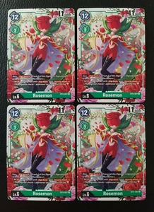 Juego de Cartas Digimon Battle of Omni BT5-057 Rosemon x4 Juego Casi Nuevo/Muy Nuevo - Imagen 1 de 1