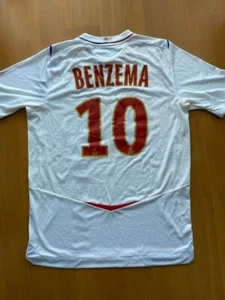 MINT BENZEMA 10 M Olympique Lyonnais 2008/09 HOME Maillot Jersey Shirt UMBRO - Picture 1 of 15