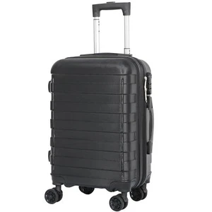 Maleta giratoria de 4 ruedas expandible rígida para equipaje de mano de 22" ligera - Imagen 1 de 12