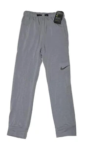 Nike Boys Dry Dri-Fit Fleece Training Pants Grey Black Size L (849401-065) - Picture 1 of 12