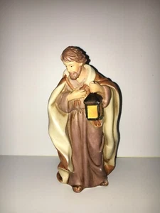 Statuina Natività Ricambio Saggi che tiene lanterna decorazione natalizia - Foto 1 di 5