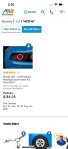 Oracle LED Halo Projector Headlight Conversion Kit; ColorSHIFT (10-12 Mustang w/ - Picture 1 of 4