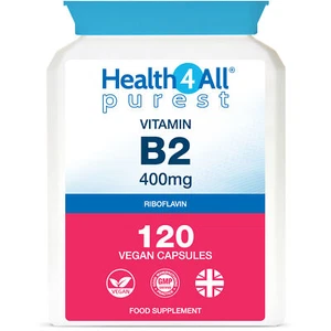 Vitamin B2 Riboflavin 400mg 120 Capsules | Migraine attacks | Headache - Picture 1 of 14