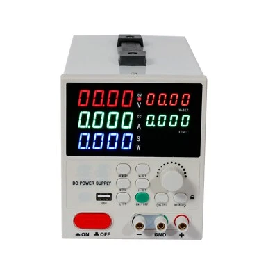 adjustable 0-62.00V 0-6.000A with MCU can MODBUS  RS485/RS232/USB - Image 1 of 4