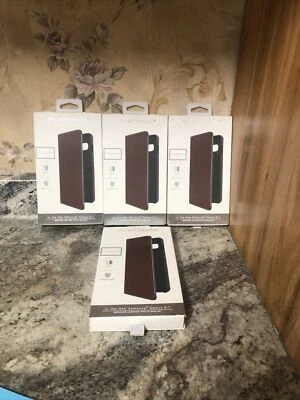 Open Box Platinum - Folio Wallet Case for Samsung Galaxy 6.1” - Bourbon Lot Of 4 - Image 1 of 4