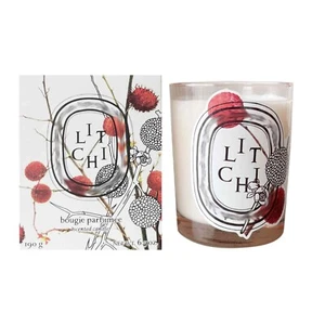 Diptyque Litschi Duftkerze 6,5oz/190g Wachs Holiday Candle Limited Edition Neu mit Etikett - Bild 1 von 2