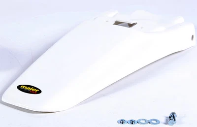 Maier Mfg Rear Fender - White Motorcycle ATV/UTV Dirt Bike 124661 65-2466W - Image 1 of 4
