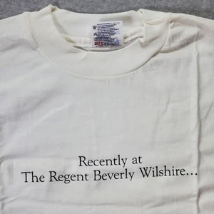 Camiseta blanca vintage recientemente en Regent Beverly Wilshire Hanes Beefy XL - Imagen 1 de 14