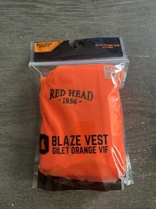 RedHead Blaze Vest One Size Fits Most Safety Gilet Orange VIF 100% Polyester New - Picture 1 of 6