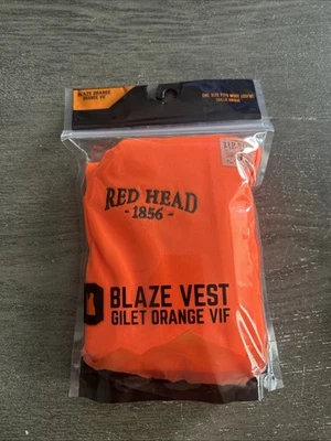 RedHead Blaze Vest One Size Fits Most Safety Gilet Orange VIF 100% Polyester New - Image 1 of 4
