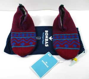 -Nuevo BOMBAS Unisex Agarre Zapatilla Casa Zapatos 11" Talla L Rojo/Azul - Imagen 1 de 5