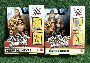 Mattel WWE Knuckle Crunchers Wave 6 Undertaker & Drew McIntyre Wrestling Figures - Bild 1 von 4
