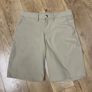 Lululemon Commission Shorts Gr. 32 Golf vorne flach beige 11" Schrittlänge - Bild 1 von 4
