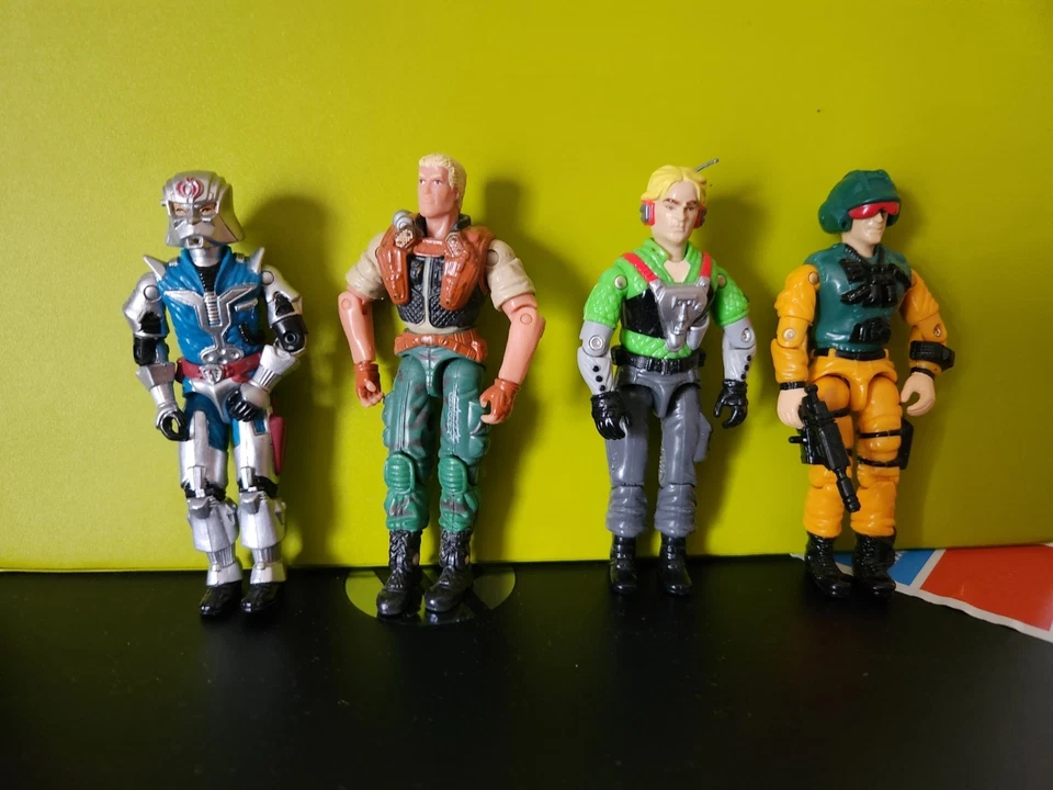 Lote Hasbro GI JOE COBRA COMMANDER/DUQUE/SCOOP/PSYCHE AÑOS 80 Foto 1 de 1