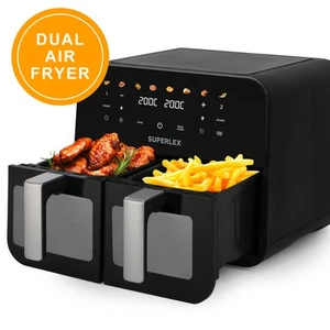 2400W Air Fryer Two Large Capacity Independent Baskets & Healthy OilFree Cooking - Picture 1 of 13