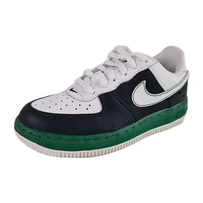 🚨 Nike AIR FORCE 1 PS Niños Pequeños 314193 121 Blanco Negro Zapatos Tenis TALLA 12.5 Foto 1 de 4