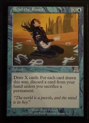 Read The Runes - Onslaught - Magic The Gathering Card  - Image 1 of 2