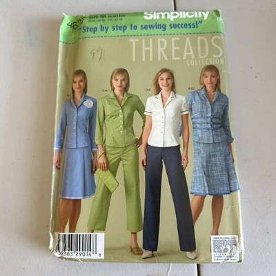 Simplicity Pattern 4637 Sz 14-20 Misses Pants 2 Lengths Skirt Jacket Purse - Image 1 of 4