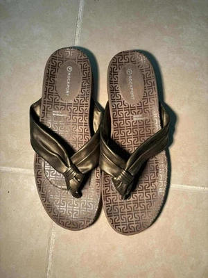 Rockport Womens Sandals Size 7.5M, Brown Metallic, Adiprene by Adidas - Image 1 of 4