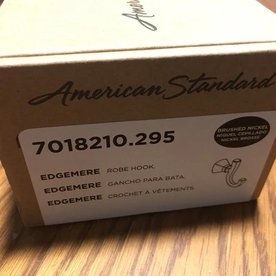 Gancho para bata individual American Standard Edgemere acabado níquel cepillado 7018210.295 Foto 1 de 4