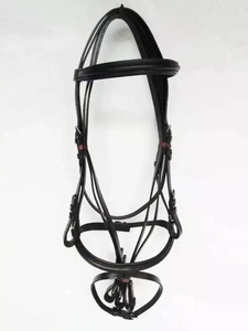 English Snaffle Bridle with Leather Reins Browband & Noseband. - Picture 1 of 4
