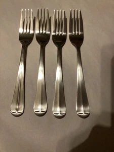 Walco Royal Bristol Dinner Forks 4 Satin Stainless Steel 4 Tine 7 3/4" NEW - Picture 1 of 8