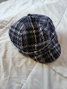 Sombrero a cuadros azul Zoey 101 Y2k para mujer talla única pequeña - Imagen 1 de 4