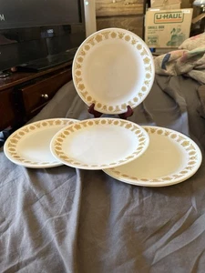 Set of 8 Vintage Corelle Corning Butterfly Gold Dessert/Bread Plates 6.75" - Picture 1 of 2