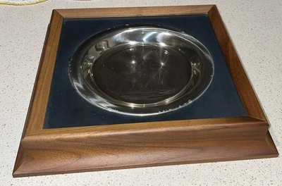 Placa de plata esterlina 1975 Universidad de Oregón edición limitada 8"" #191 LMTD" Foto 1 de 4