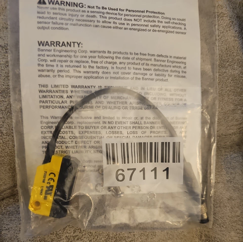 QS18VN6AF100Q For BANNER Photoelectric Sensor - Image 1 of 2