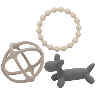 Silicone Baby Teether Toys for Infant Babies and Toddlers, Cute Ring, Puppy D... - Image 1 of 4