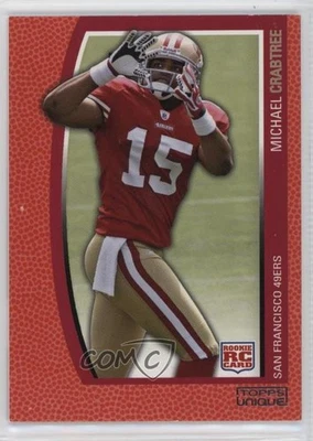 2009 Topps Unique Red Premier /799 Michael Crabtree #180 Rookie RC - Image 1 of 2