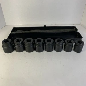 Pittsburgh SAE Impact Socket Set 3/4" Drive 6 Point 8pc 1”-1 1/2” - Picture 1 of 12