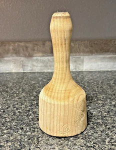 Mazza in legno vintage intaglio falegnameria muratori in pietra massello buone condizioni - Foto 1 di 18