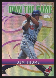 Jim Thome 2002 Topps #Og18 dueño del juego Cleveland Indians - Imagen 1 de 2