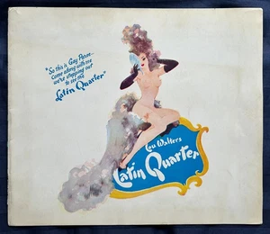 Lou Walters Latin Quarter NYC Souvenir Photo Folder Girls Night Out 1949 - Bild 1 von 4