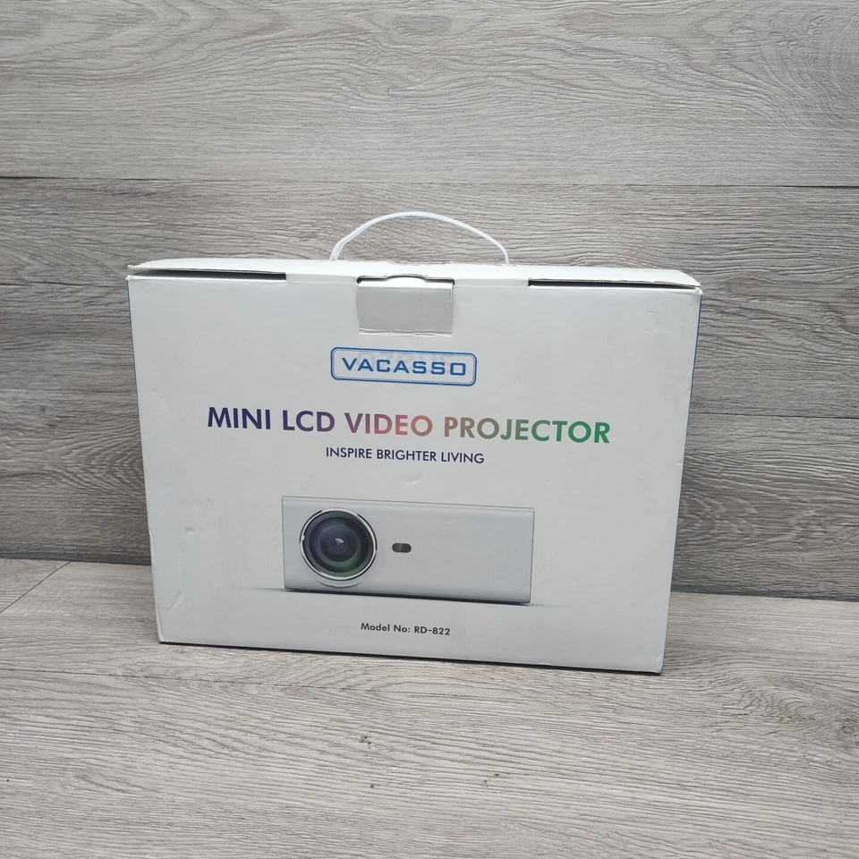 Projector 4000 Lumens 1080P LED Mini Video Home Theater Cinema HDMI Projectors - Image 1 of 1
