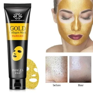 Deep Cleansing Gold Collagen Peel Off Blackhead Remove Skin Whitening Face Mask - Picture 1 of 6