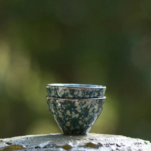 Hat Cup Zen-Like Blue Sky Kiln Glazed Tea Set Ceramic Kung Fu Tea Cup - Picture 1 of 6