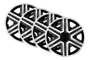 4x 14" Wheel Trims Hub Caps 14 Inch Wheel Cover Trim ABS Plastic Trim AKTN SV/BL - Picture 1 of 4