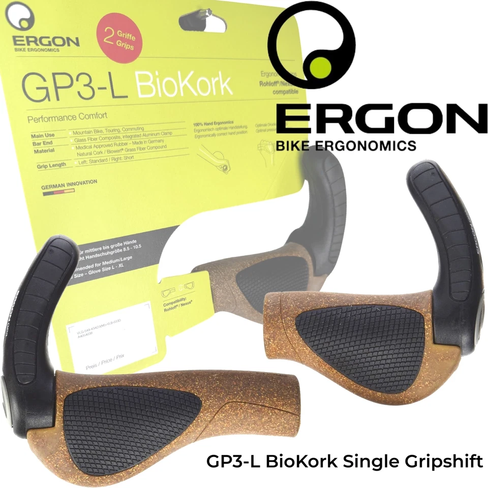 Ergon Gp3-l Biokork Rohloff / Nexus Grande Nero/