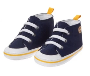 Gymboree Purrfect Prep Football Navy Blue Shoes Infant Baby Boys Size 1 0-3 M - Picture 1 of 1