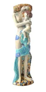 Gustav Klimt Sculpture MOTHER AND CHILD THREE AGES OF WOMAN Statue Figure 9" H - Picture 1 of 5